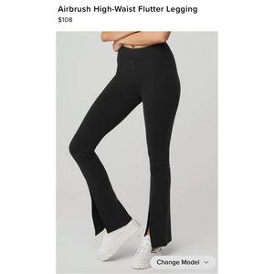 Alo Yoga Airbrush High-Waist Flutter Legging